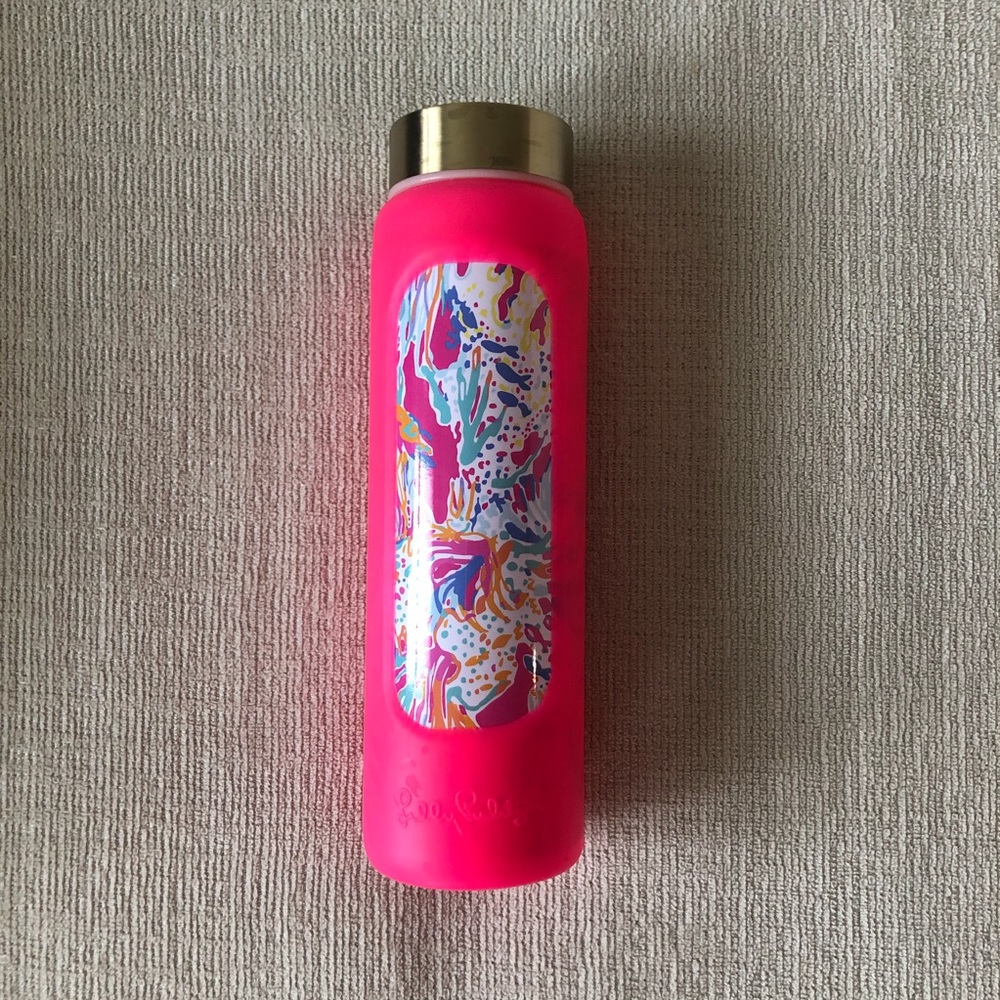 New Lilly Pulitzer Glass Water Bottle